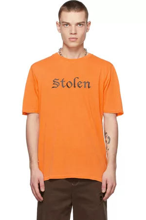 Stolen Girlfriends Club Men Short Sleeve - Orange Burning Desire T-Shirt