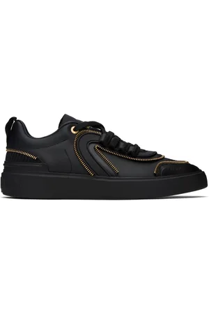 Balmain Black B-Skate Zip Sneakers