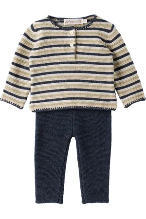 BONPOINT Baby Navy Bocar Sweater & Leggings Set