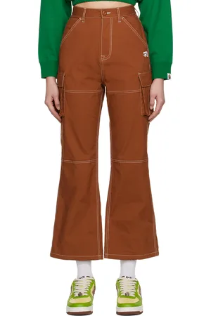 BAPE Color Stitching High Waist Cargo Pants
