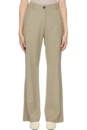 STUDIO NICHOLSON Khaki Rie Trousers