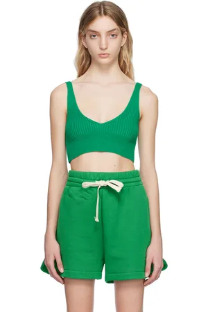 Halfboy Green V-Neck Tank Top