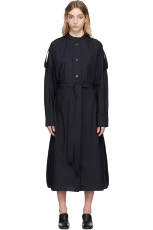 STUDIO NICHOLSON Navy Itarsi Midi Dress