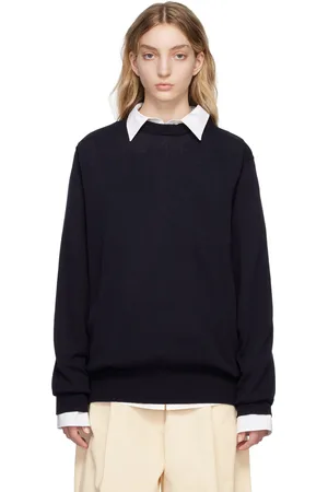 STUDIO NICHOLSON Navy Malun Sweater