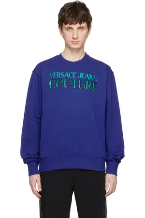 VERSACE Blue Iridescent Sweatshirt