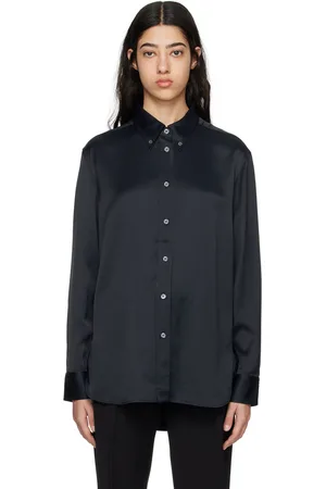 STUDIO NICHOLSON Navy Bissett Shirt