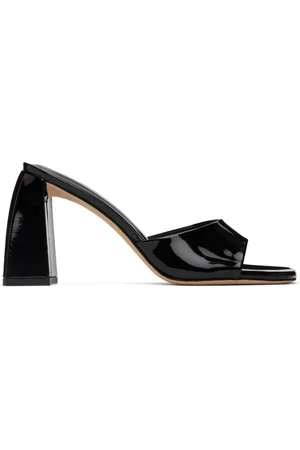 By Far Black Michele Heeled Sandals