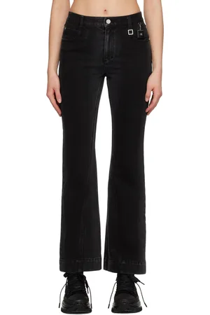 WOOYOUNGMI Women Bootcut & Flares - Gray Flared Jeans