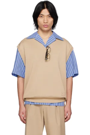 WOOYOUNGMI Beige V-Neck Vest