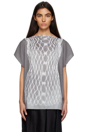 Maison Margiela Gray Oversized Blouse