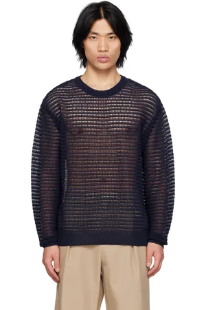 WOOYOUNGMI Navy Crewneck Sweater