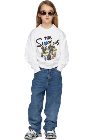 Balenciaga Kids White The Simpsons Edition Sweatshirt