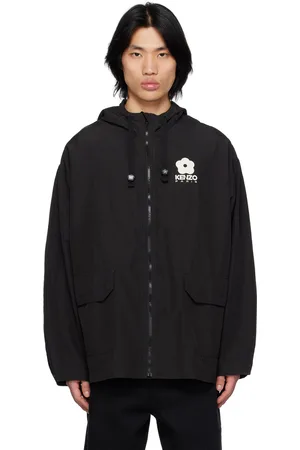 Kenzo Black Elevated Packable Windbreaker Jacket