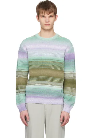 Solid Multicolor Striped Sweater