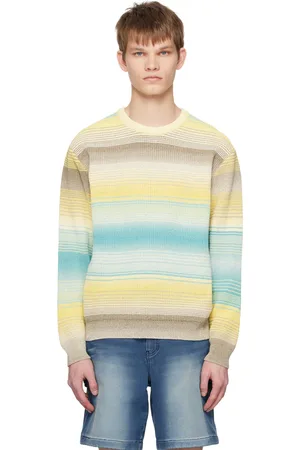 Solid Yellow Striped Sweater