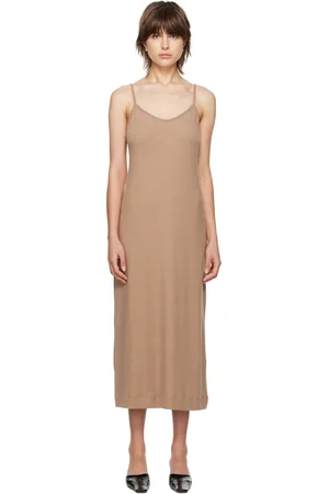Leset Brown Lauren Midi Dress