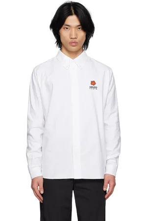 Kenzo White Paris Casual Boke Flower Shirt
