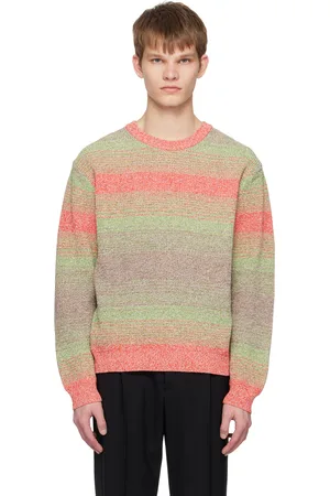 Solid Multicolor Striped Sweater