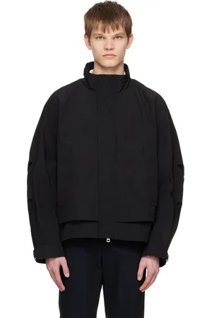 Solid Men Jackets - Black Cropped Jacket