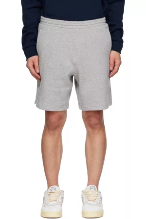 adidas Men Shorts - Gray Trefoil Essentials Shorts