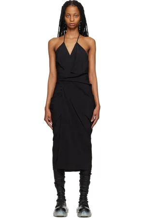 Rick Owens Women Midi Dresses - Black Laura Midi Dress
