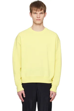 Solid Yellow Rib Trim Sweater