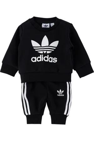 adidas Sweatshirts - Baby Black & White Crewneck Sweatsuit