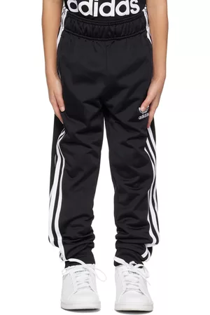 adidas Pants - Kids Black Adicolor SST Big Kids Track Pants