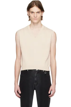 WOOYOUNGMI Beige V-Neck Vest