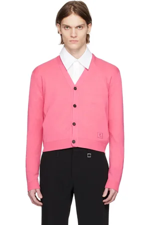 WOOYOUNGMI Pink Cropped Cardigan