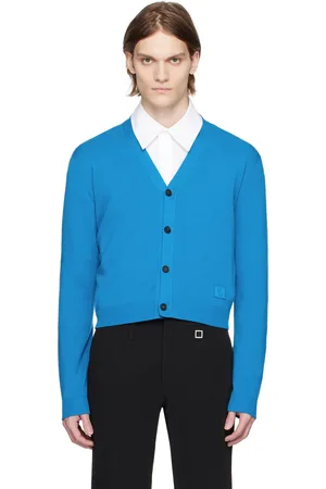 WOOYOUNGMI Blue Cropped Cardigan