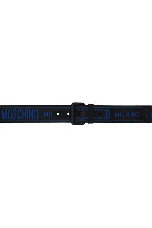 Moschino Black Tape Belt