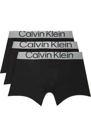 Calvin Klein Men Briefs - Three-Pack Black Reconsidered Steel Boxer Briefs