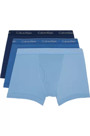 Calvin Klein Men Briefs - Three-Pack Blue Classic Boxer Briefs