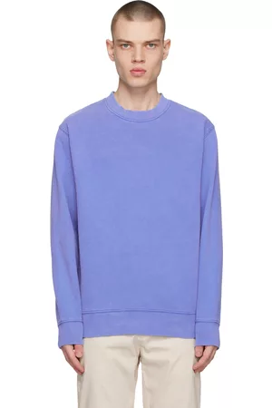 Samsøe Samsøe Men Sweatshirts - Blue Pigment Sweatshirt