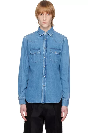 Tom Ford Men Denim - Blue Leisure Denim Shirt