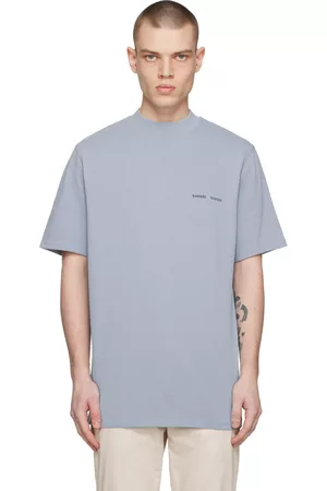 Samsøe Samsøe Men T-shirts - Blue Norsbro T-Shirt