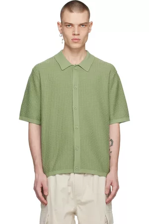 Samsøe Samsøe Men Shirts - Green Derek Shirt