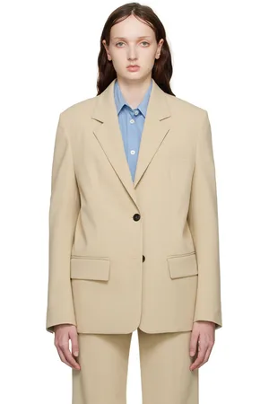 SYSTEM Beige Single-Breasted Blazer