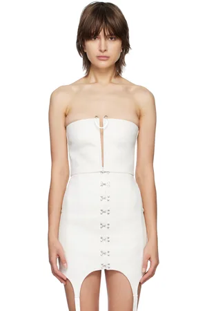 DION LEE White Mobius Bandeau Top