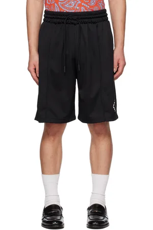 MARCELO BURLON Men Shorts - Black Tempera Cross Shorts