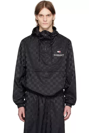 Tommy Hilfiger Black Checkerboard Track Jacket