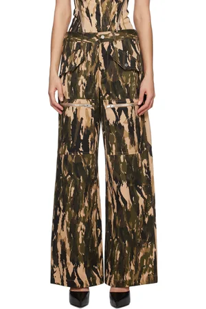 DION LEE Beige Slouchy Pocket Trousers