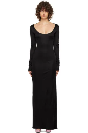 Tom Ford Black Low Back Maxi Dress