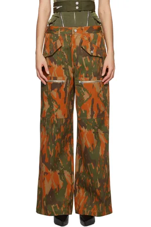 DION LEE Brown Slouchy Pocket Trousers