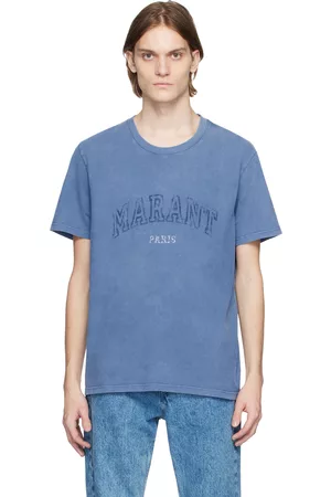 Isabel Marant Men T-shirts - Blue Honore T-Shirt