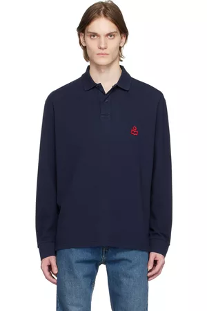 Isabel Marant Men Polo Shirts - Navy Anafikolo Polo
