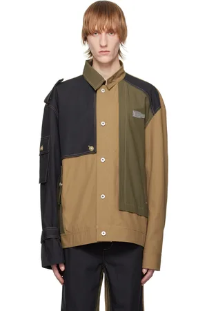 Feng Chen Wang & Black Patchwork Jacket