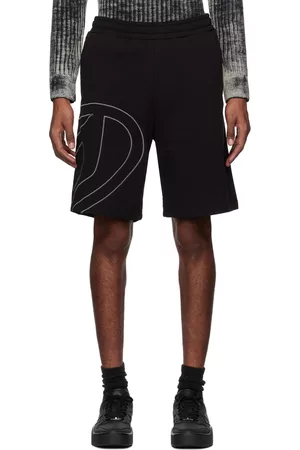 Diesel Men Shorts - Black P-Crow-Megoval Shorts