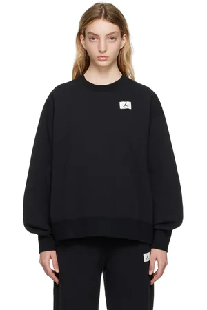 Nike Women Sweatshirts - Black Flight Sweatshirt